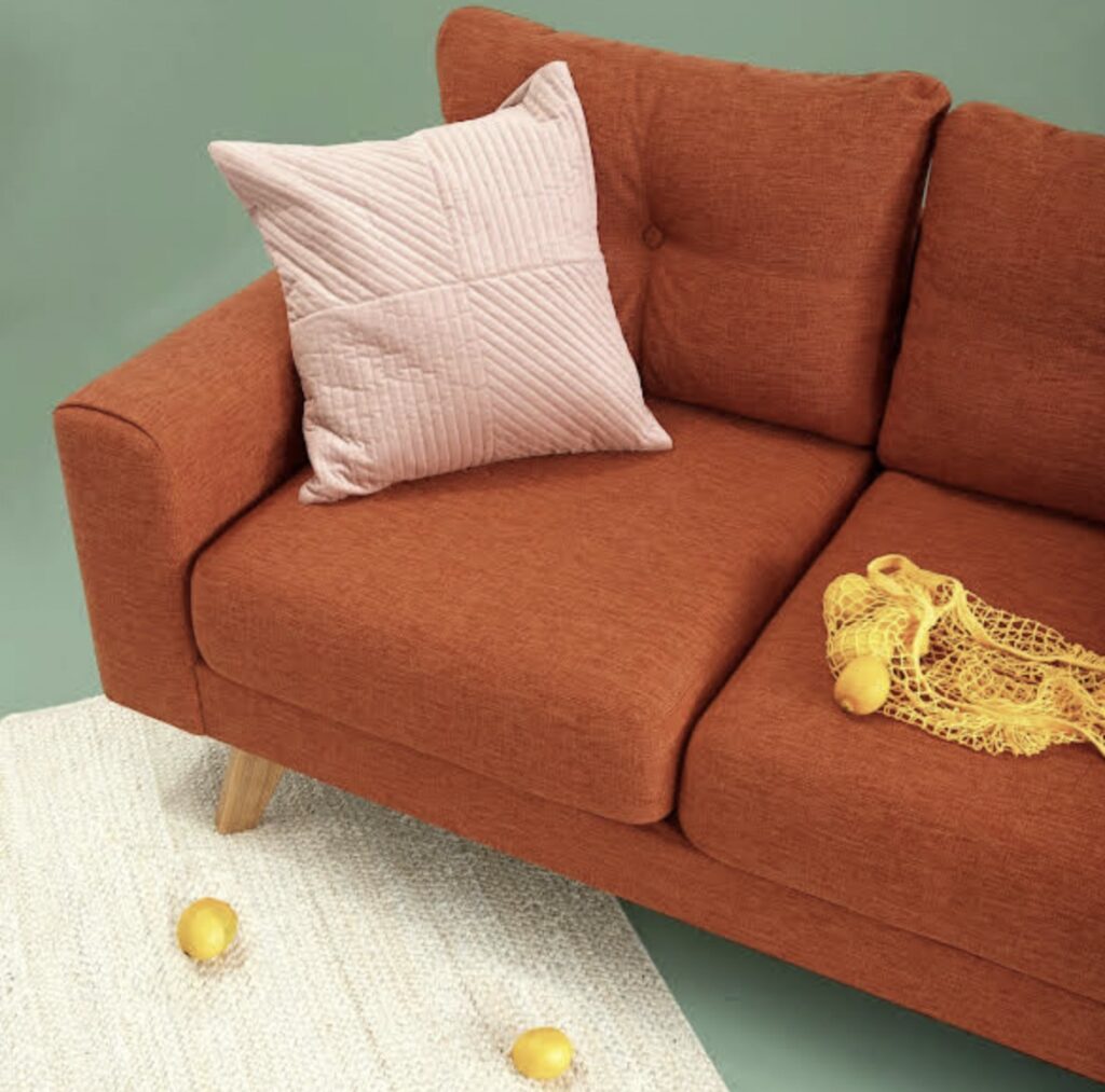 Custom made Terracotta Sofa by Interiors on Kendal
