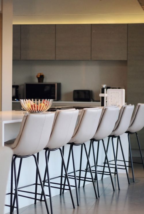 Custom Island Bar Stools by Interiors on Kendal